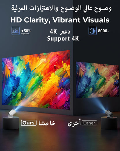 سما فيجن — Your Pocket Cinema 🎬 (200" of Pure Vibes, No Cap)