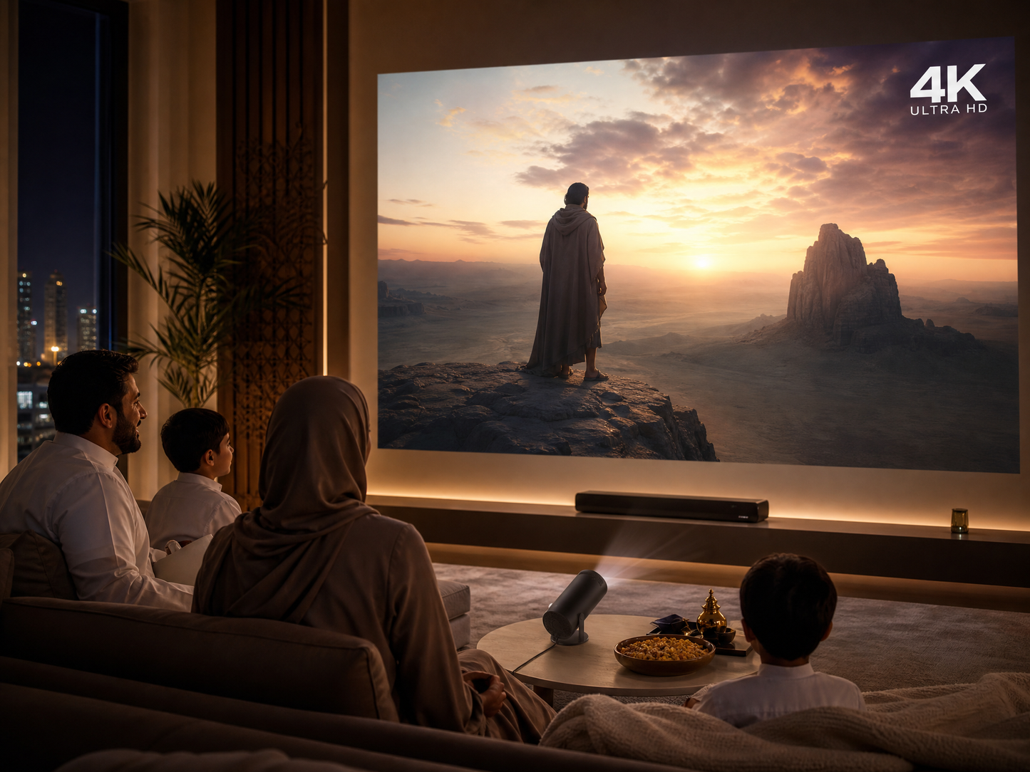 سما فيجن بروجكتر ذكي 4K سينما منزلية