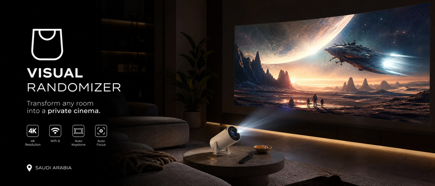Portable smart projector hero image
