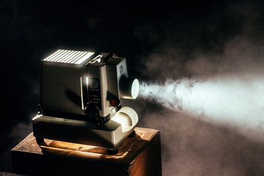 Complete home cinema bundle dark moody cinematic projector setup